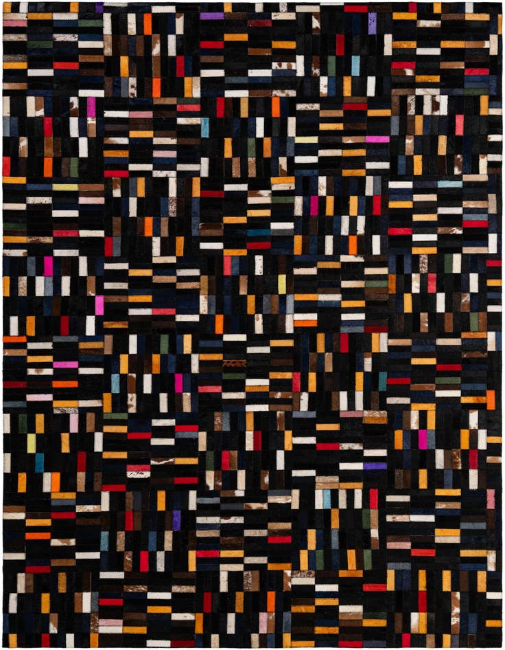 Detail image of 5' 2 x 7' 11 Cowhide - Patchwork Rug