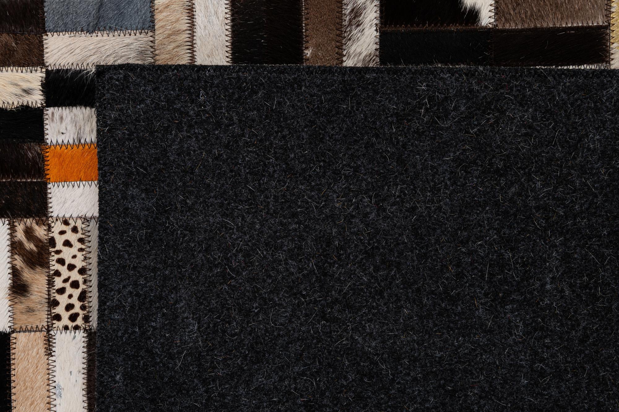 5' 2 x 8' Cowhide - Patchwork Rug