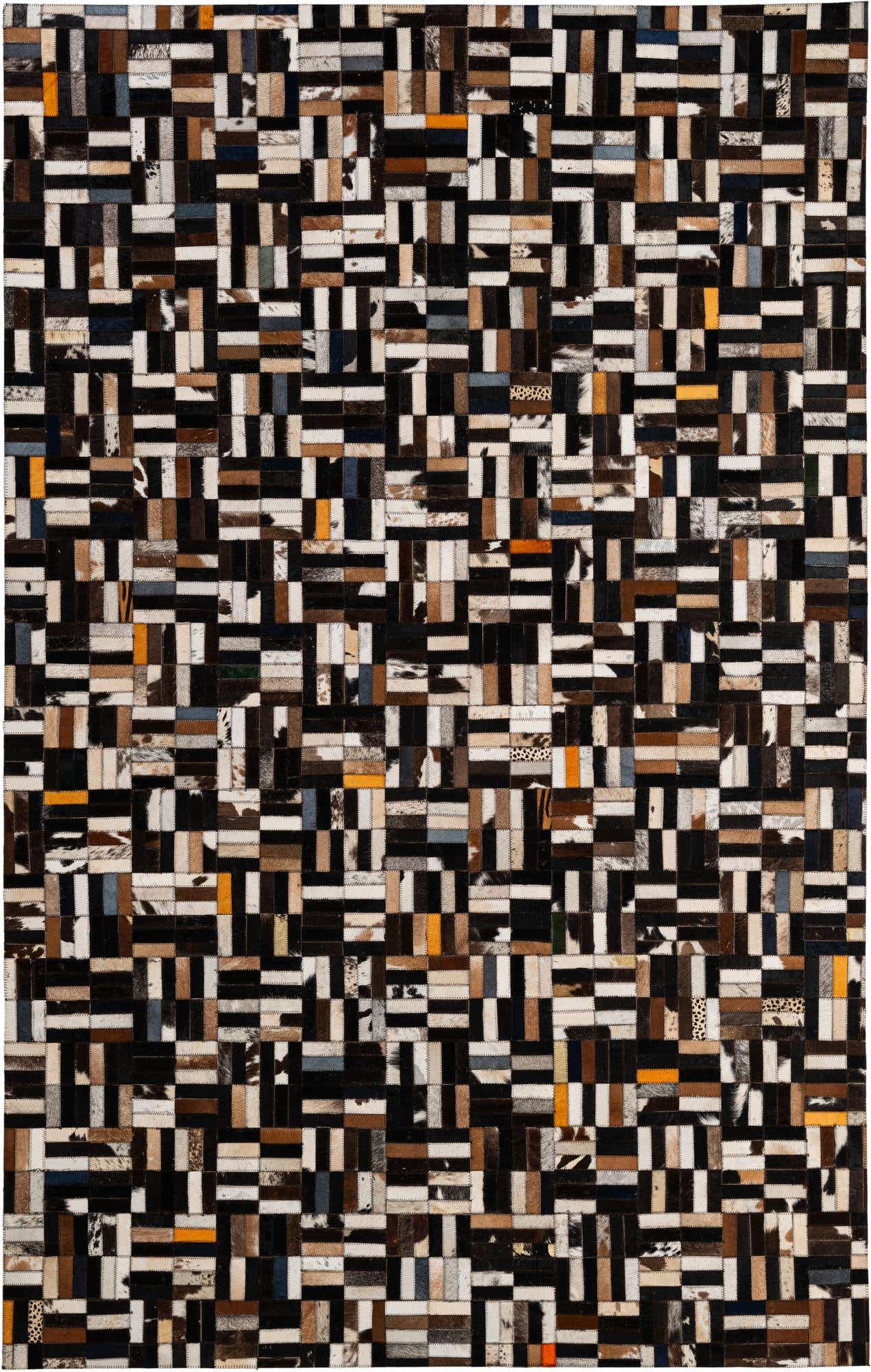 5' 2 x 8' Cowhide - Patchwork Rug