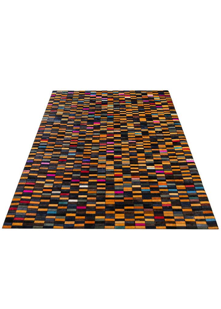 5' 3 x 8' Cowhide - Patchwork Rug