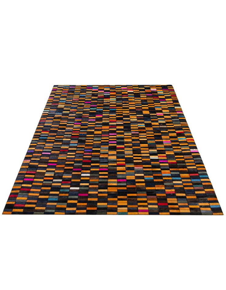 Detail image of 5' 3 x 8' Cowhide - Patchwork Rug