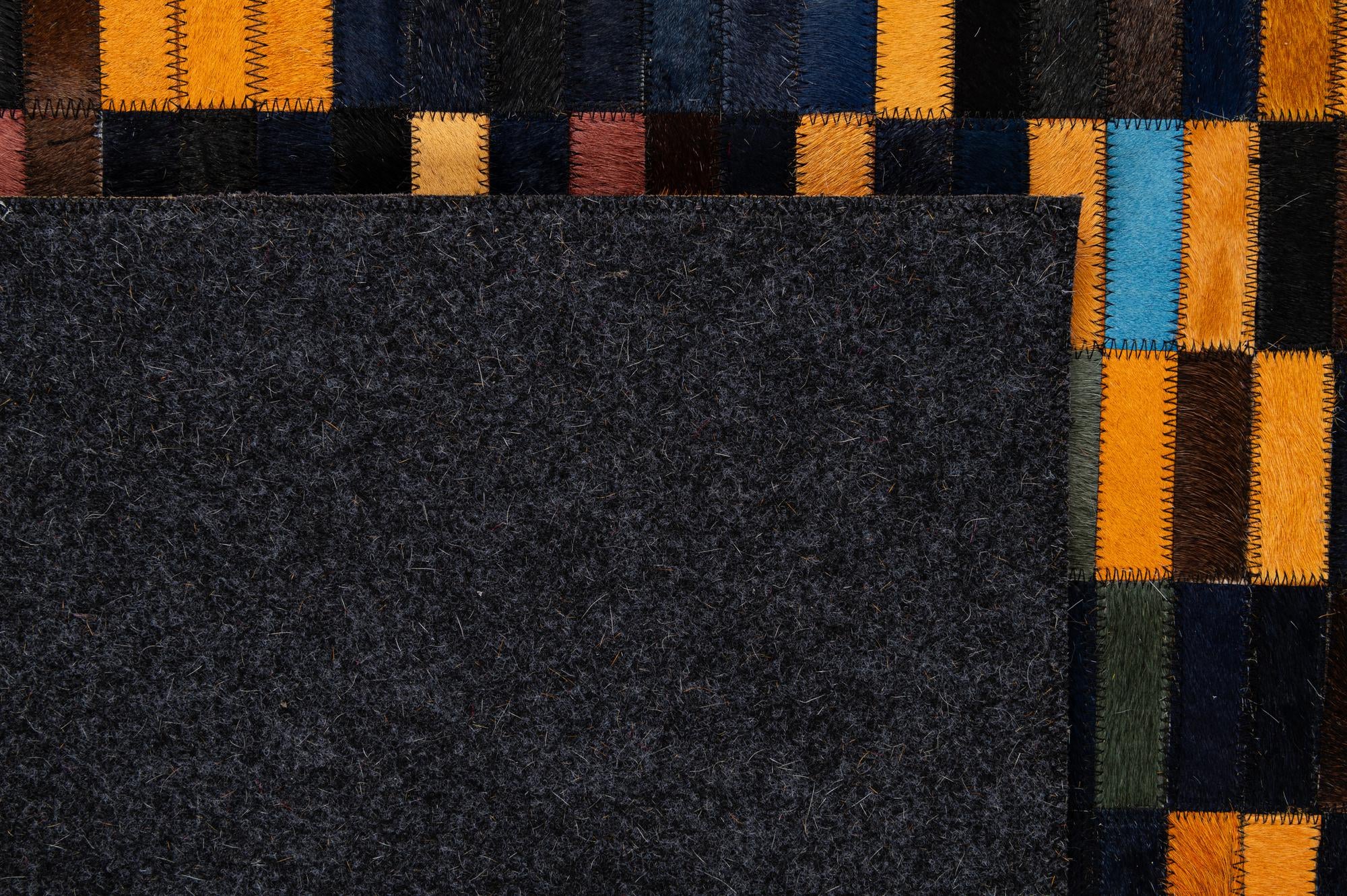 5' 3 x 8' Cowhide - Patchwork Rug