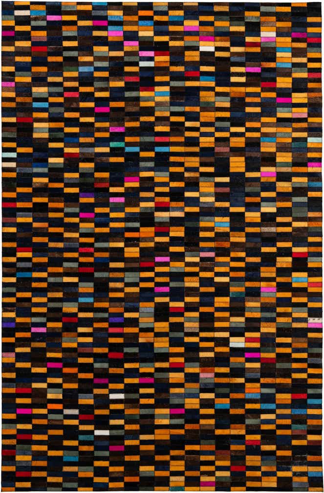 5' 3 x 8' Cowhide - Patchwork Rug