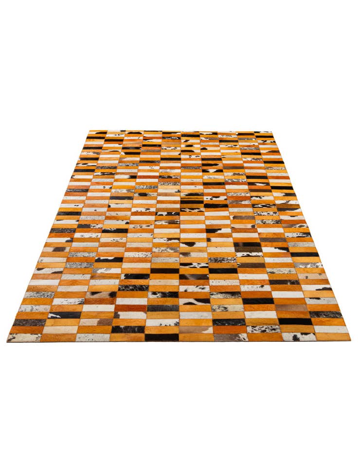 Detail image of 5' x 7' 11 Cowhide - Patchwork Rug