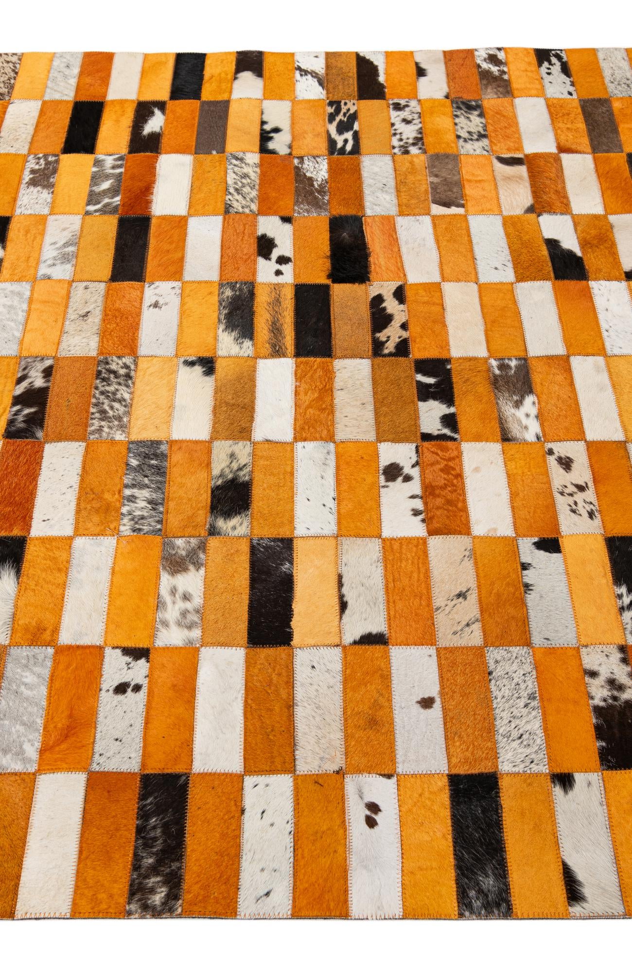 5' x 7' 11 Cowhide - Patchwork Rug