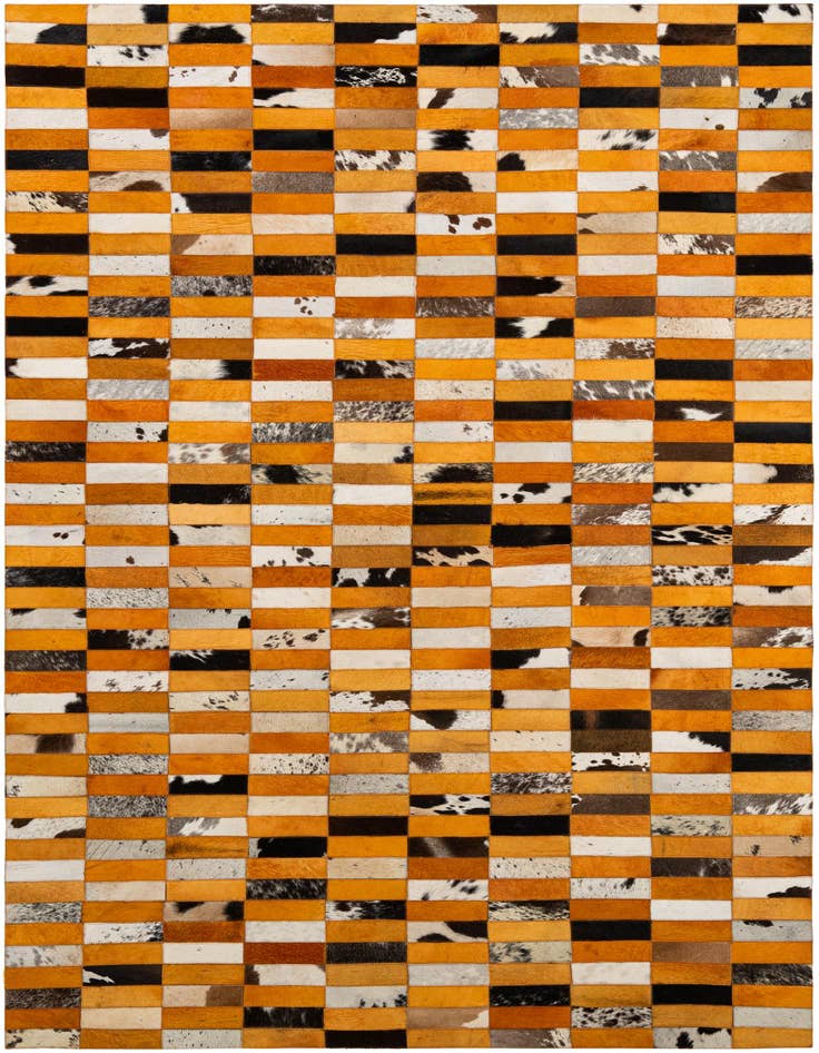 Detail image of 5' x 7' 11 Cowhide - Patchwork Rug