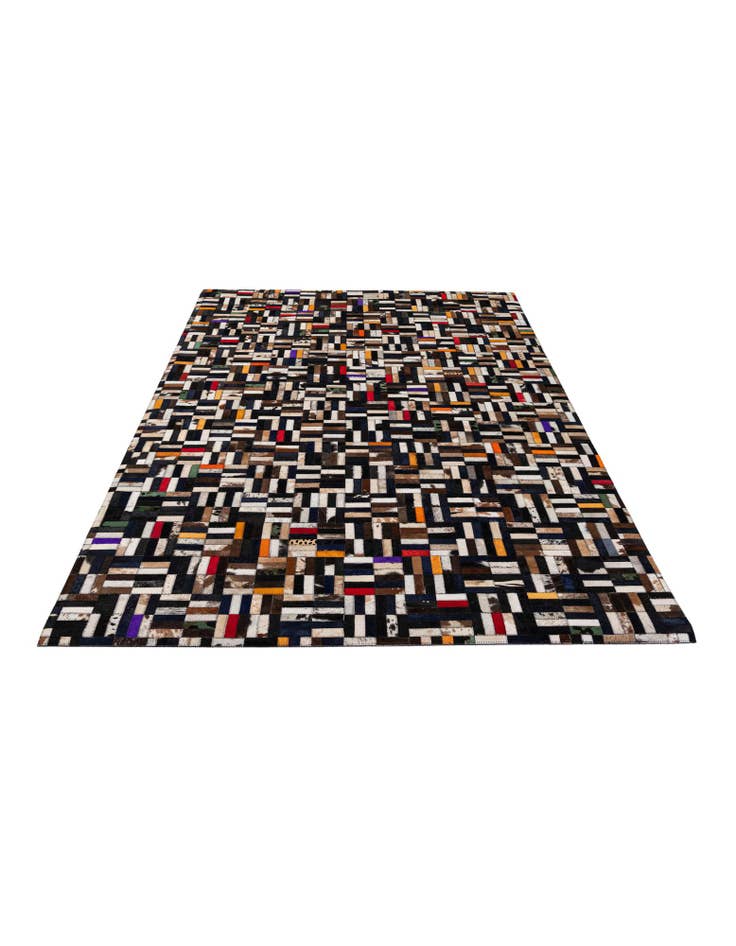 Detail image of 5' x 7' 11 Cowhide - Patchwork Rug