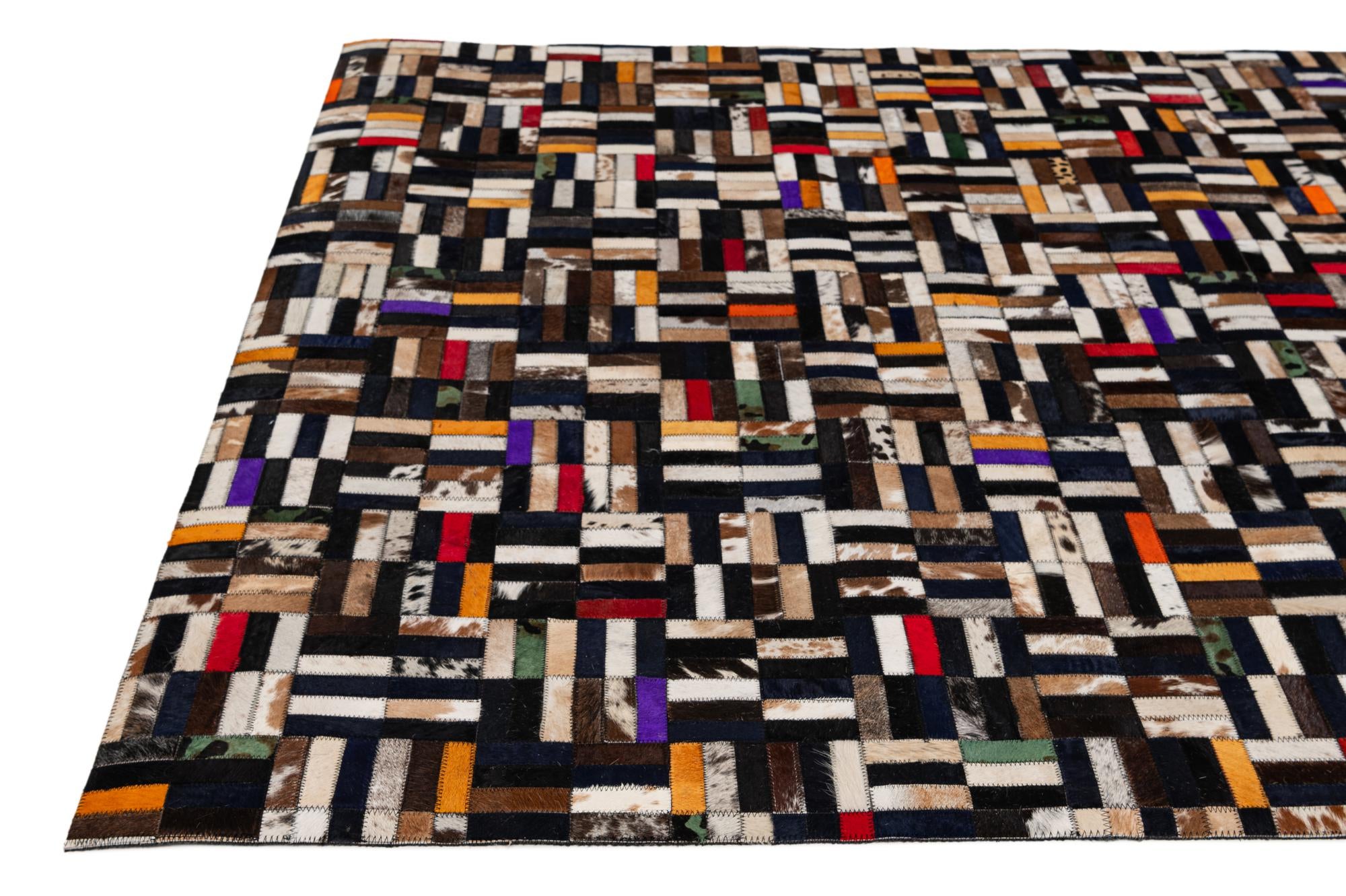 5' x 7' 11 Cowhide - Patchwork Rug
