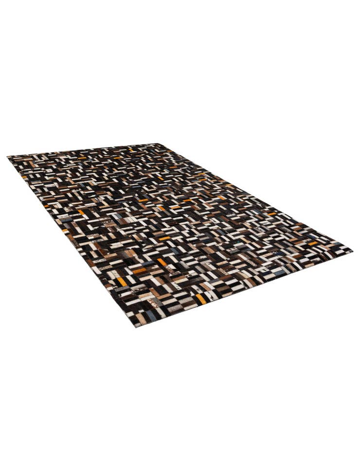 Detail image of 5' x 8' Cowhide - Patchwork Rug