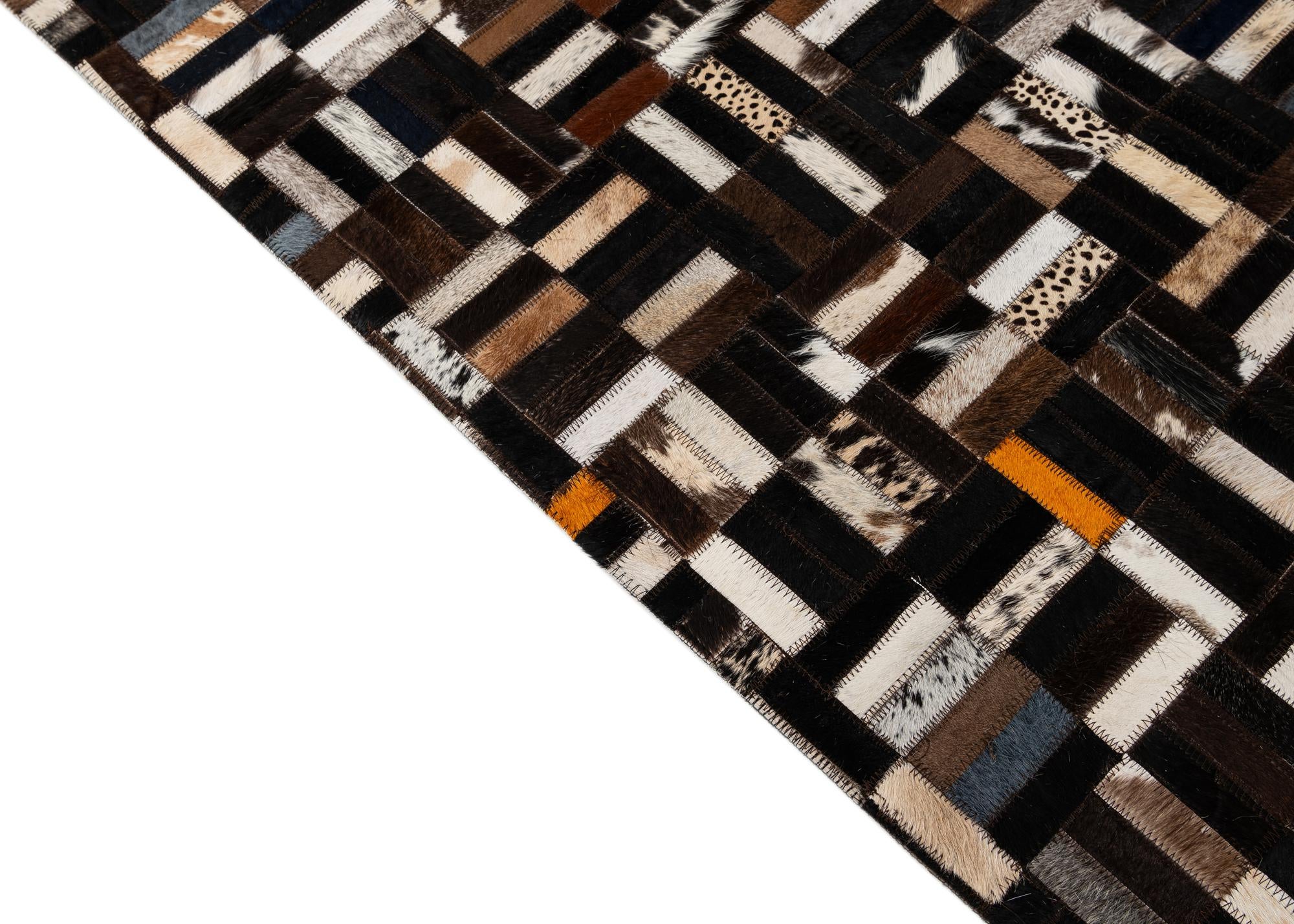 5' x 8' Cowhide - Patchwork Rug