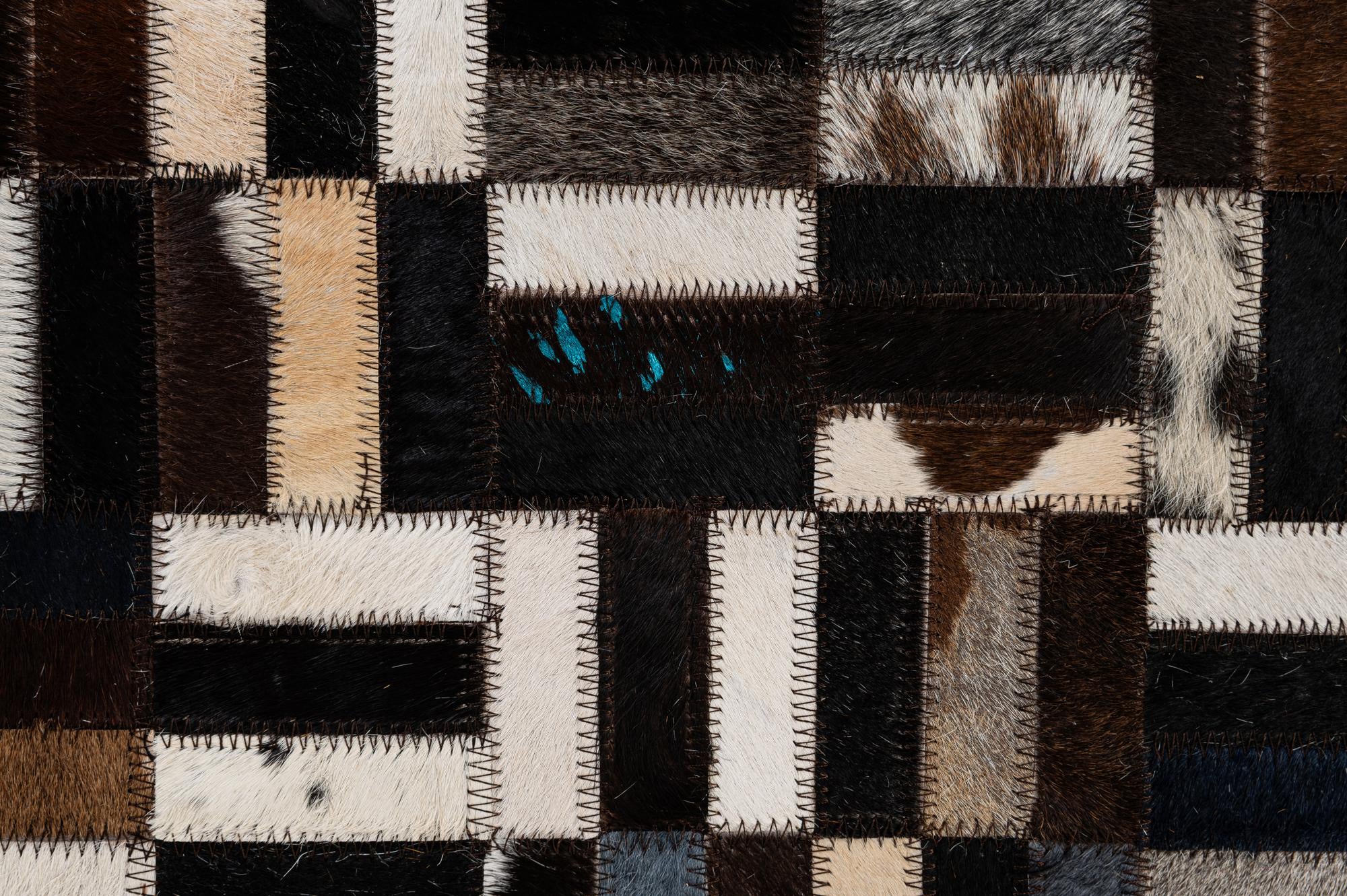5' x 8' Cowhide - Patchwork Rug