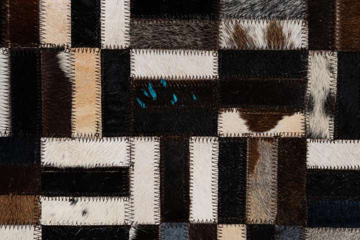 5' x 8' Cowhide - Patchwork Rug