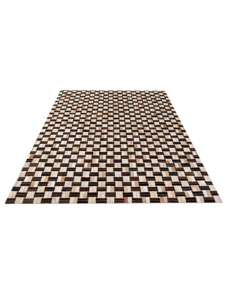 Detail image of 4' 11 x 7' 10 Cowhide - Patchwork Rug