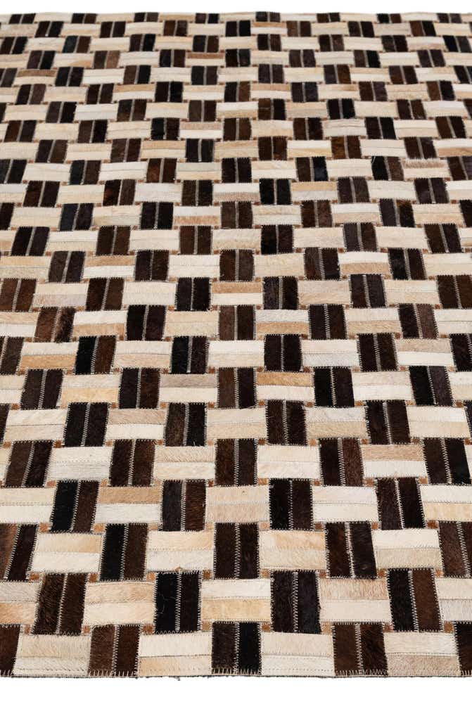 4' 11 x 7' 10 Cowhide - Patchwork Rug