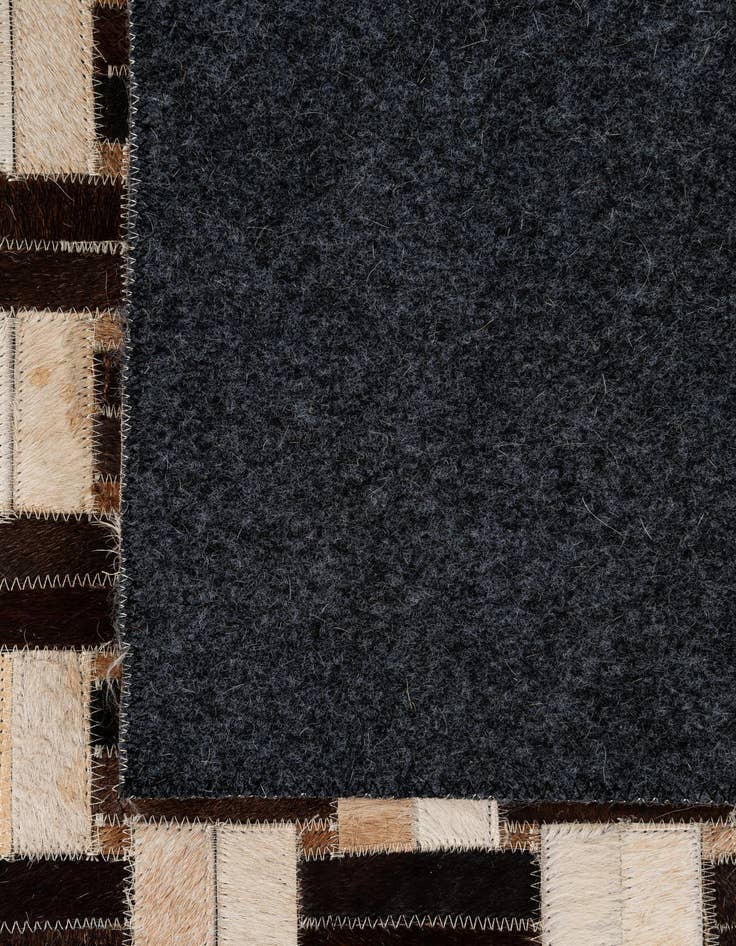Detail image of 4' 11 x 7' 10 Cowhide - Patchwork Rug