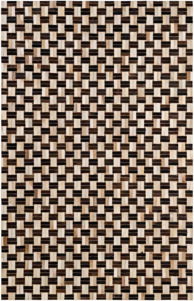 4' 11 x 7' 10 Cowhide - Patchwork Rug