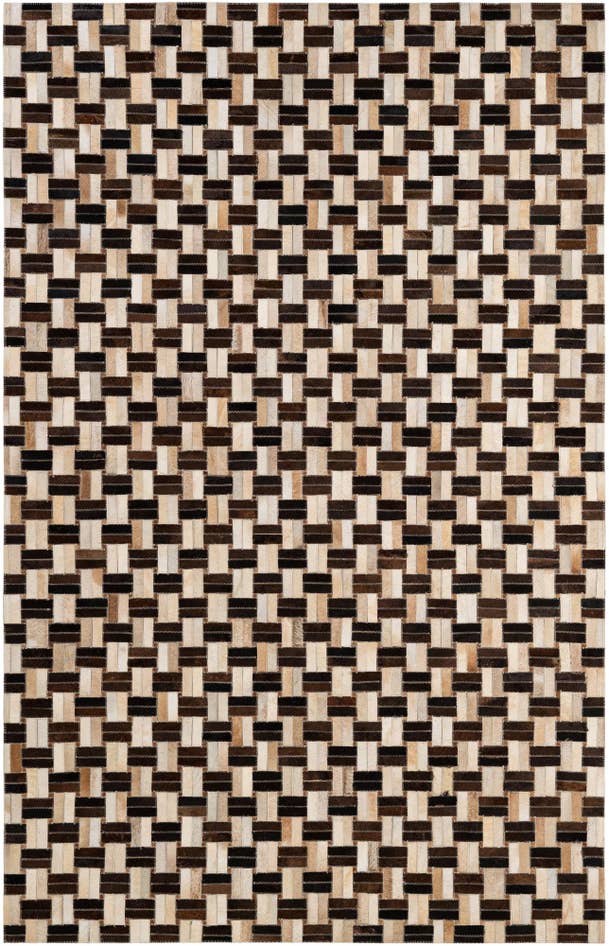 Detail image of 4' 11 x 7' 10 Cowhide - Patchwork Rug