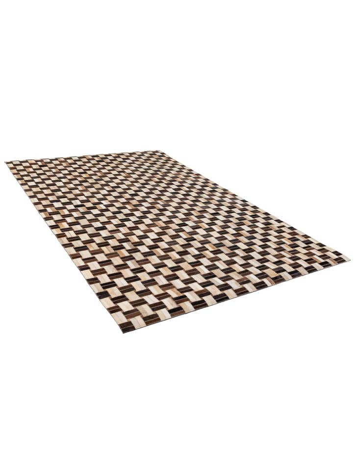 Detail image of 4' 11 x 7' 10 Cowhide - Patchwork Rug