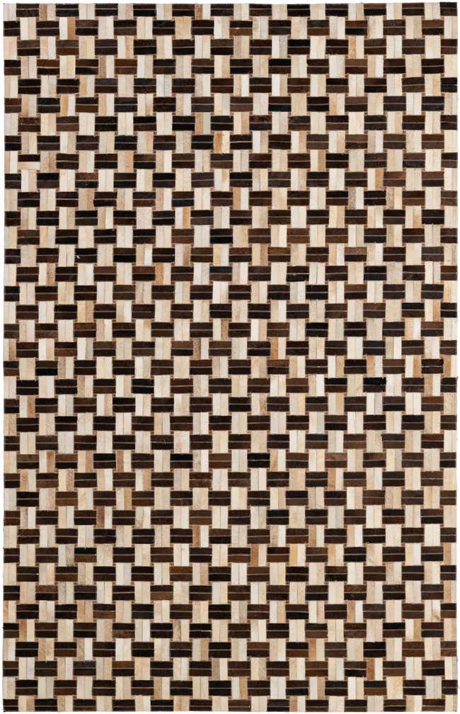 4' 11 x 7' 10 Cowhide - Patchwork Rug