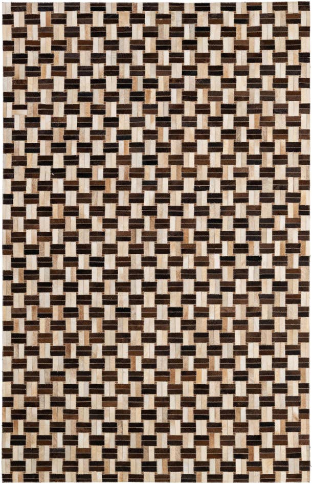 Detail image of 4' 11 x 7' 10 Cowhide - Patchwork Rug