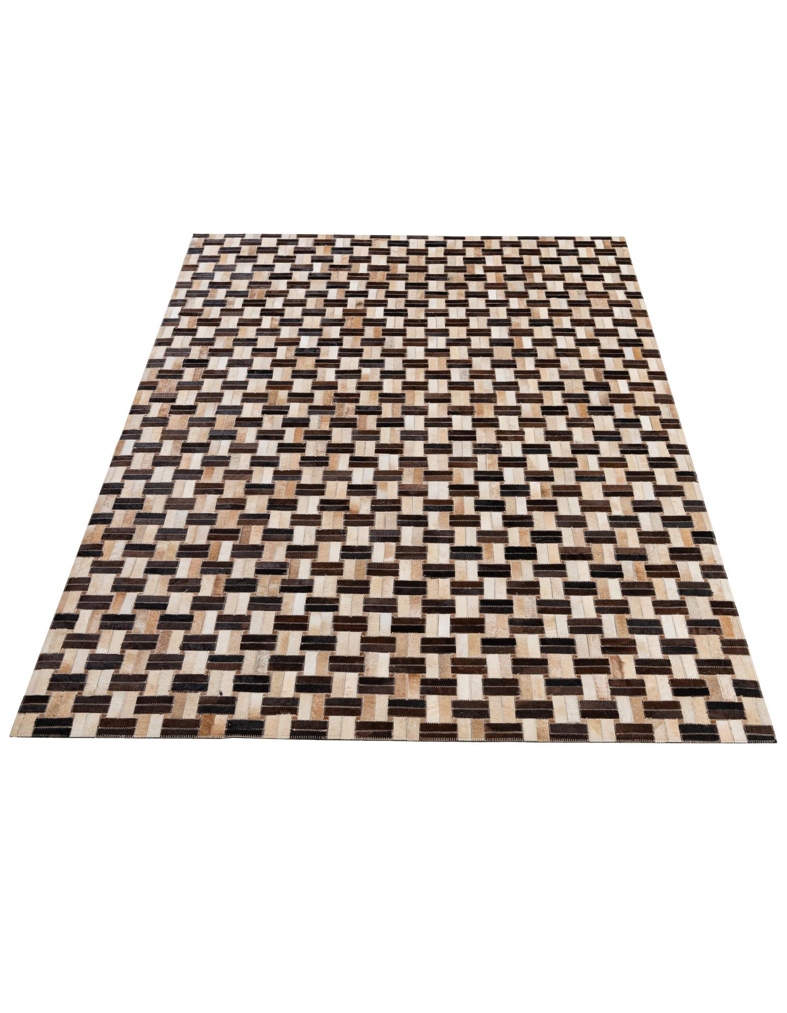 5' x 7' 10 Cowhide - Patchwork Rug