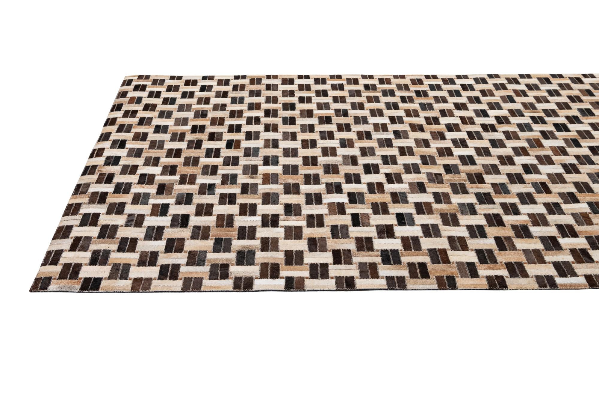 5' x 7' 10 Cowhide - Patchwork Rug