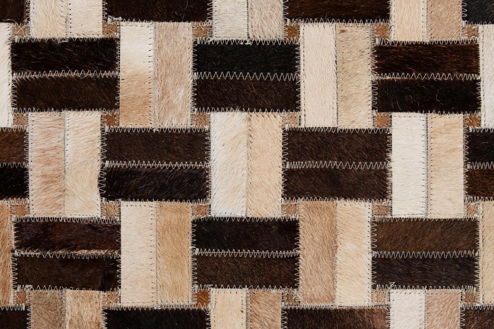 5' x 7' 10 Cowhide - Patchwork Rug