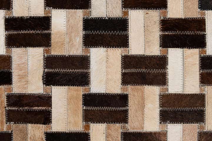 5' x 7' 10 Cowhide - Patchwork Rug