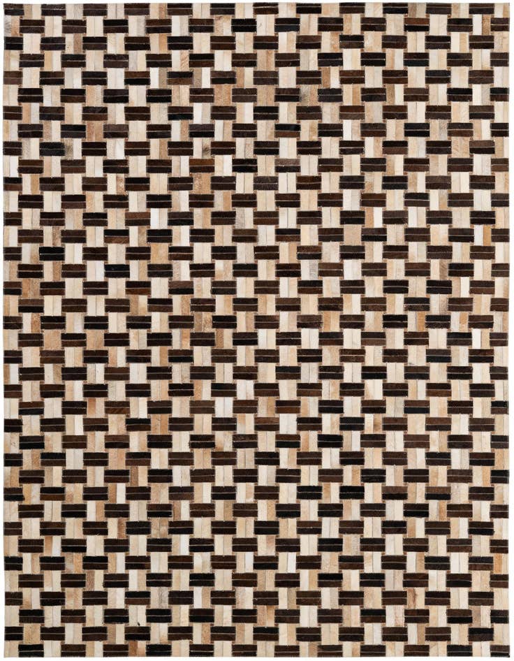 Detail image of 5' x 7' 10 Cowhide - Patchwork Rug