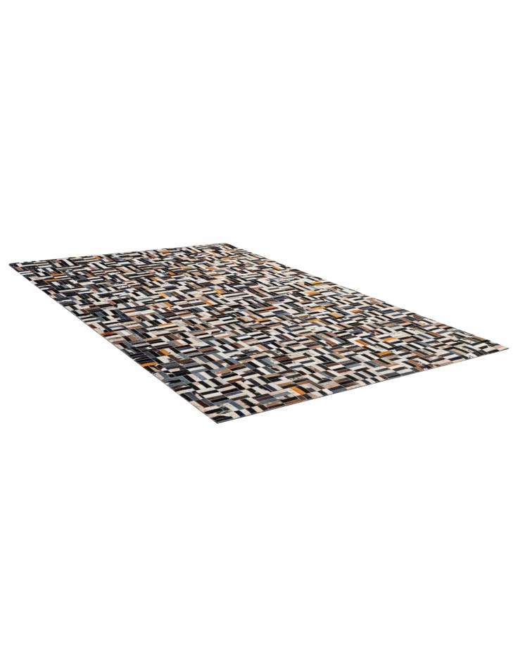 Detail image of 5' 3 x 8' Cowhide - Patchwork Rug