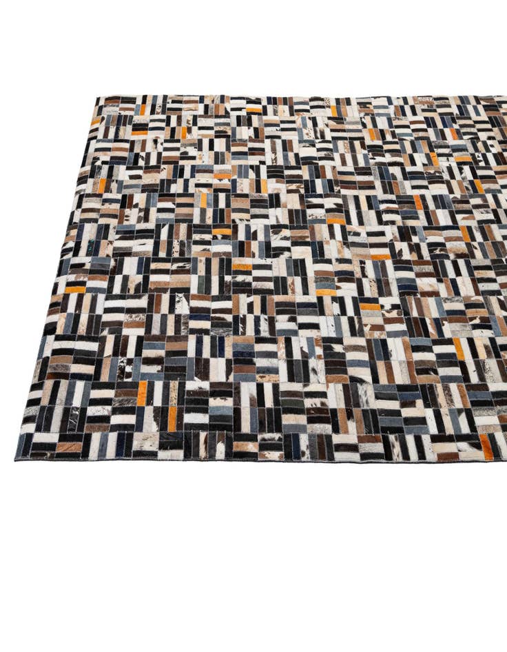 Detail image of 5' 3 x 8' Cowhide - Patchwork Rug