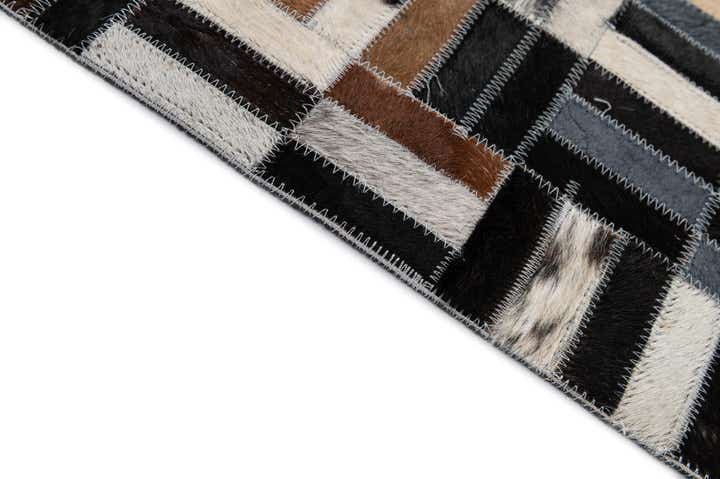5' 3 x 8' Cowhide - Patchwork Rug