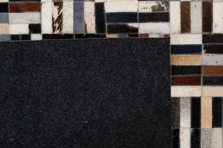 5' 3 x 8' Cowhide - Patchwork Rug