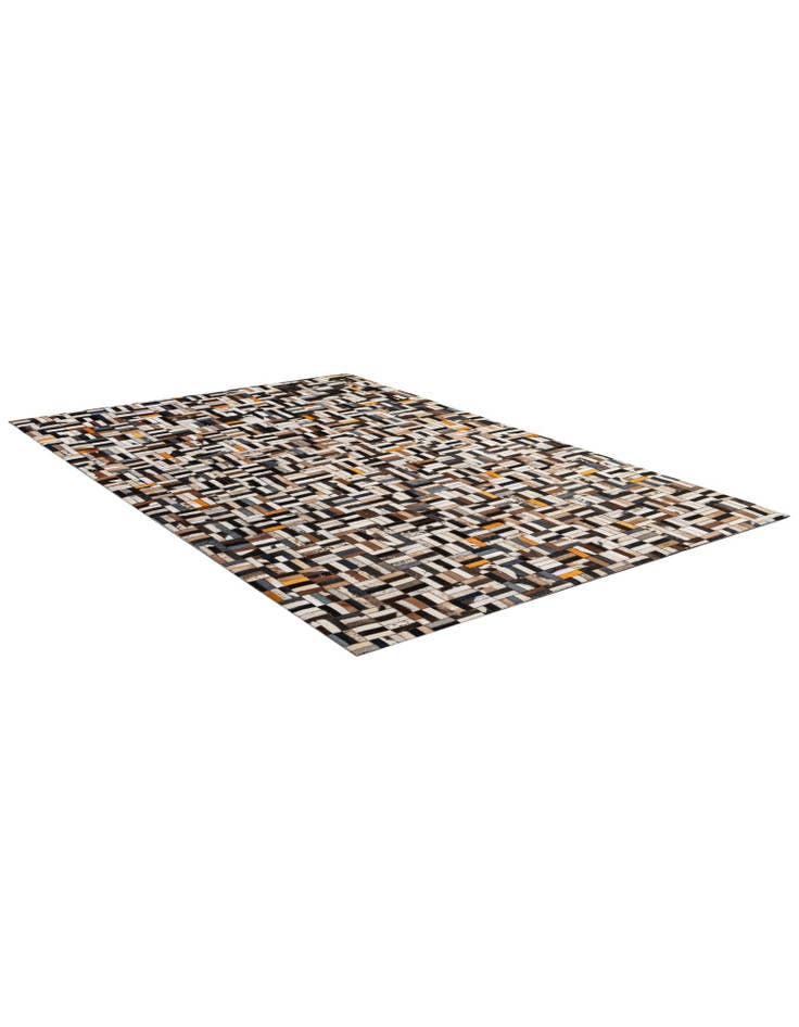 Detail image of 5' 3 x 8' Cowhide - Patchwork Rug