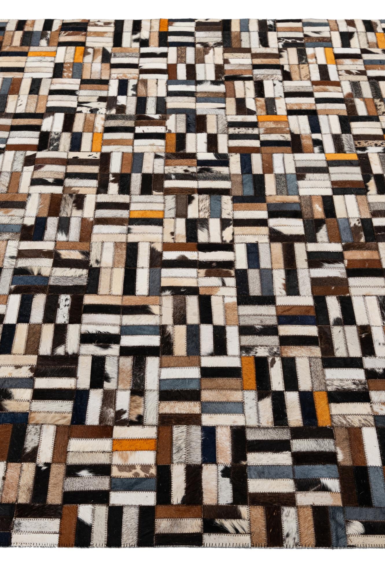 5' 3 x 8' Cowhide - Patchwork Rug