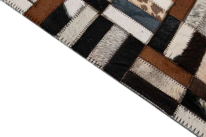 5' 3 x 8' Cowhide - Patchwork Rug