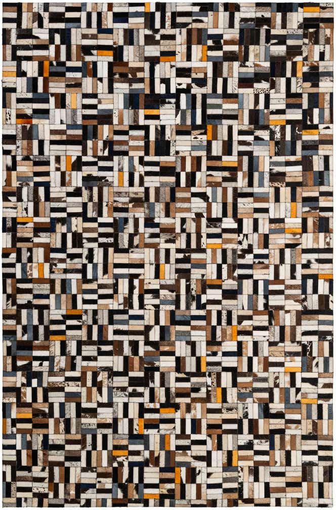 5' 3 x 8' Cowhide - Patchwork Rug