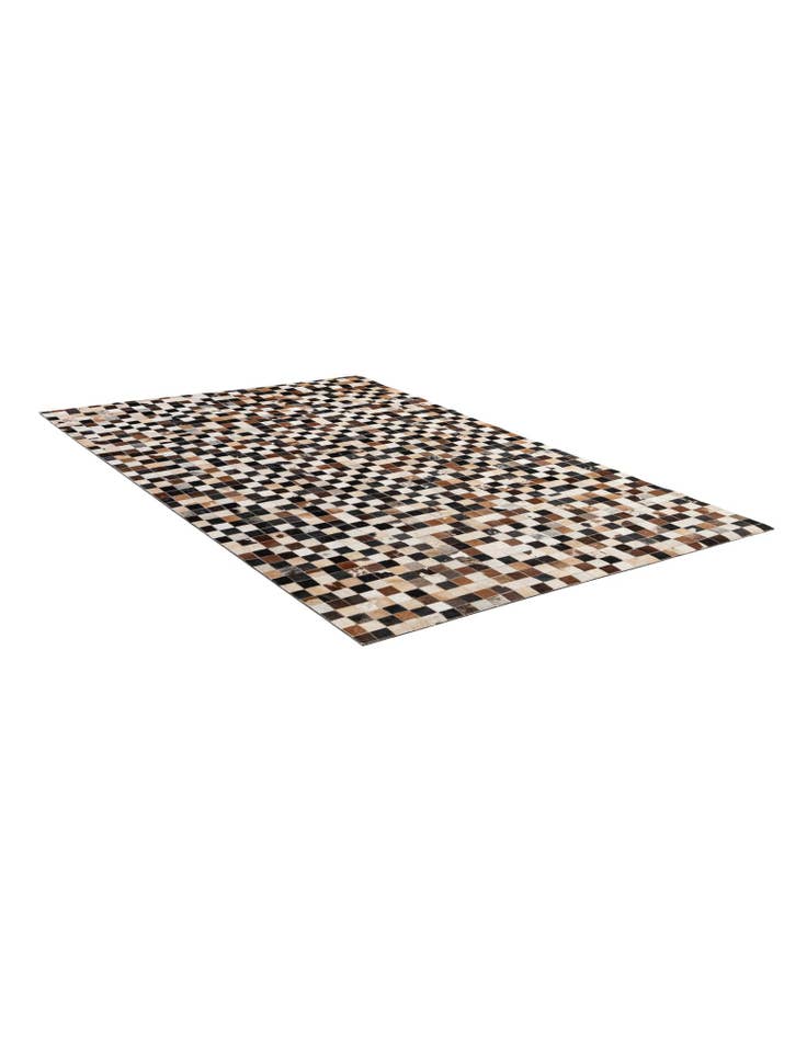Detail image of 5' 1 x 8' Cowhide - Patchwork Rug