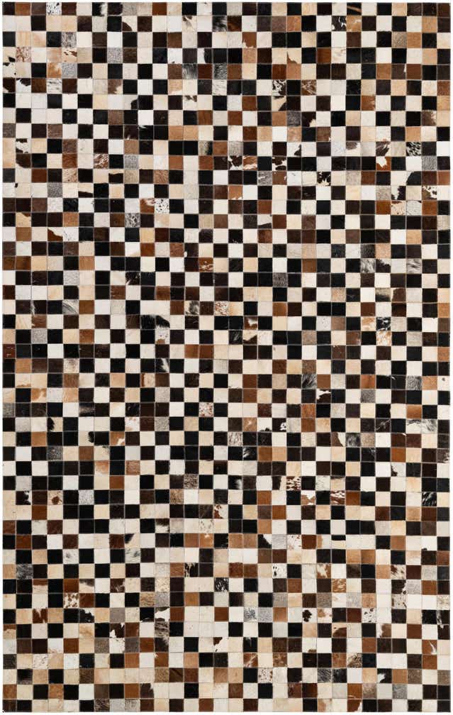 5' 1 x 8' Cowhide - Patchwork Rug