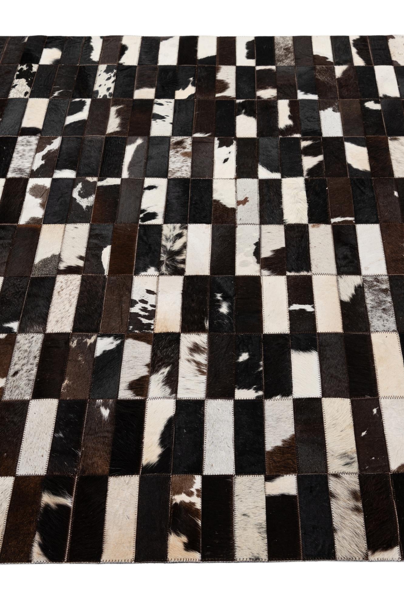 5' x 7' 11 Cowhide - Patchwork Rug