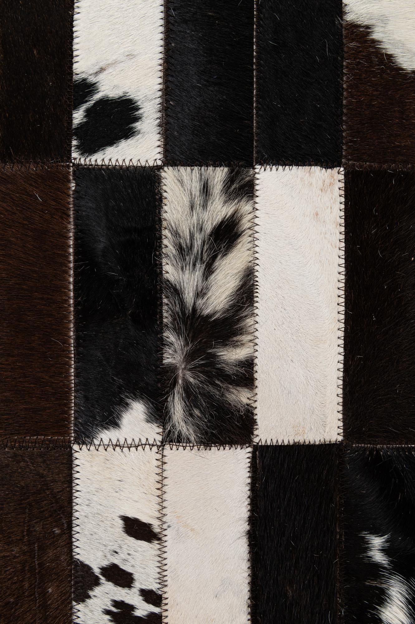5' x 7' 11 Cowhide - Patchwork Rug