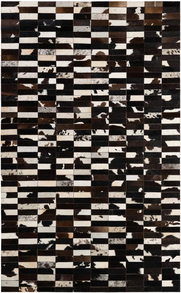 Detail image of 5' x 7' 11 Cowhide - Patchwork Rug
