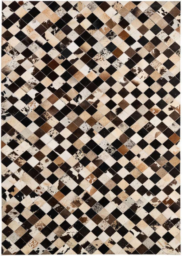5' 1 x 8' Cowhide - Patchwork Rug