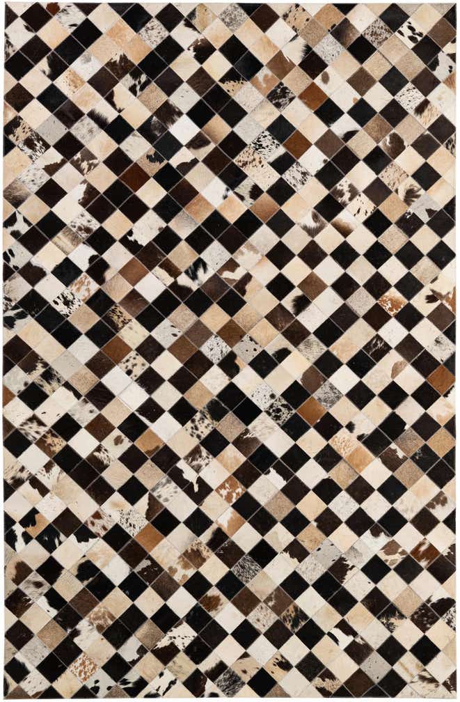 5' 1 x 8' Cowhide - Patchwork Rug