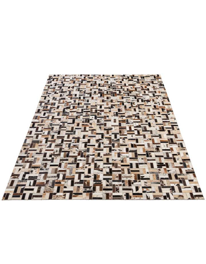 5' 1 x 8' Cowhide - Patchwork Rug