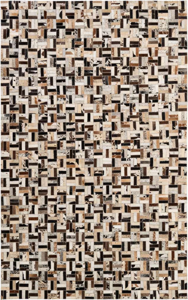 5' 1 x 8' Cowhide - Patchwork Rug
