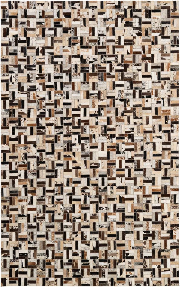 Detail image of 5' 1 x 8' Cowhide - Patchwork Rug