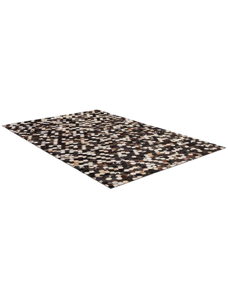 Detail image of 5' 2 x 8' Cowhide - Patchwork Rug