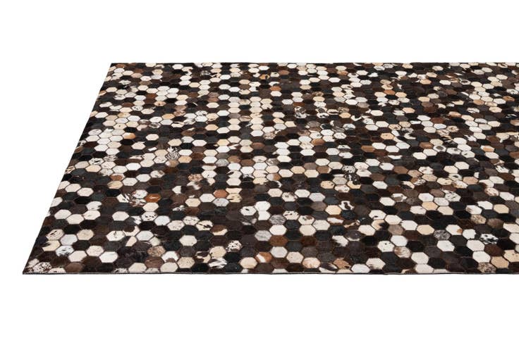 Detail image of 5' 2 x 8' Cowhide - Patchwork Rug