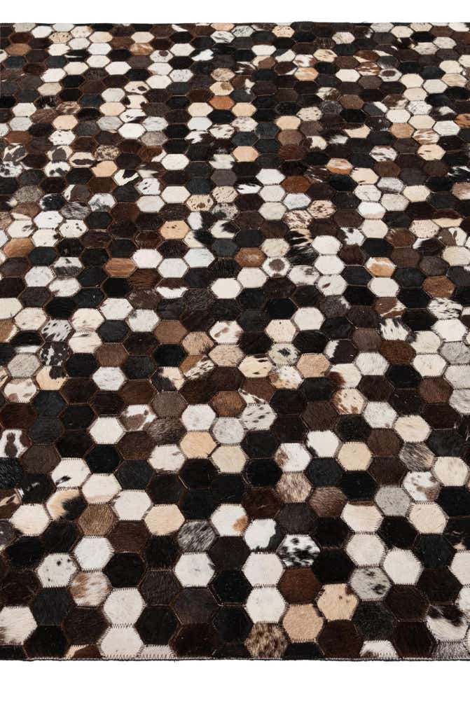 5' 2 x 8' Cowhide - Patchwork Rug